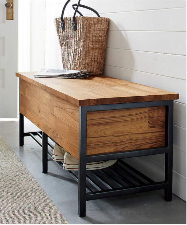 Teca Storage Trunk-Bench